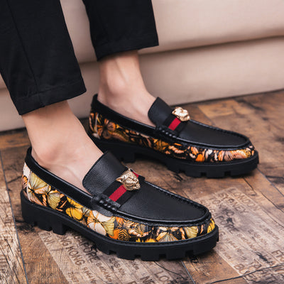 Mocasines Hombre Tendencia Coreana Bloques de Color Personalidad - Image 8