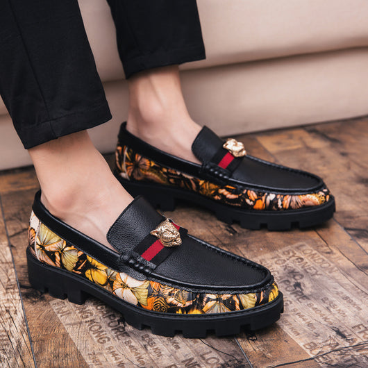 Mocasines Hombre Tendencia Coreana Bloques de Color Personalidad - Image 8