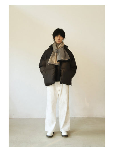 Bufanda Reversible a Rayas con Bloques de Color - Calidez y Grosor Premium - Image 18