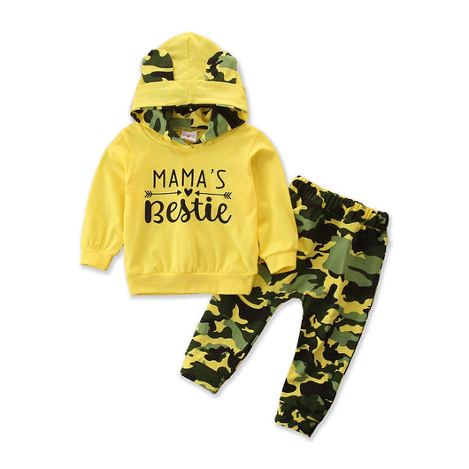 Conjunto de Sudadera con Capucha y Pantalón Camuflado para Niña - Estilo Primavera Otoño - Image 9