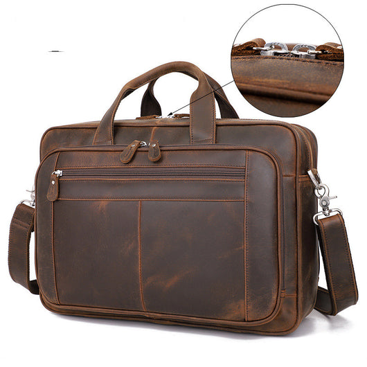 Maletín Vintage de Cuero para Hombre - Bolsa de Negocios Premium - Image 7