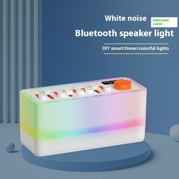 Máquina de Sonidos Blancos con Luz RGB Bluetooth - Lámpara Atmosférica 7 Colores