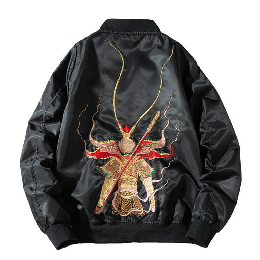 Chaqueta Bordada Hombre Otoño Invierno Suelta Tendencia