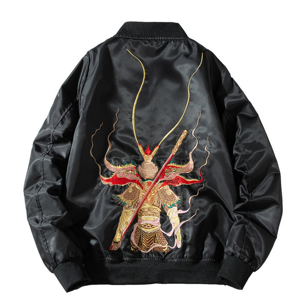 Chaqueta Bordada Hombre Otoño Invierno Suelta Tendencia