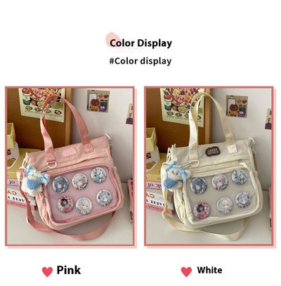 Bolsa Crossbody Transparente de Gran Capacidad Estilo Japonés para Estudiantes - Image 63