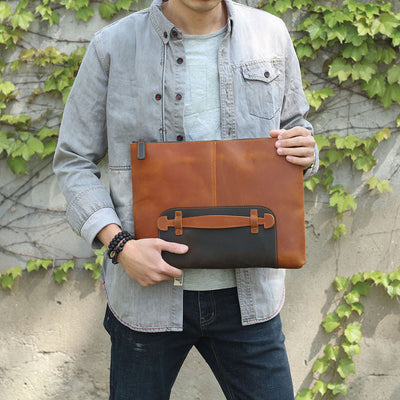 Cartera de Cuero Retro para Hombre - Gran Capacidad