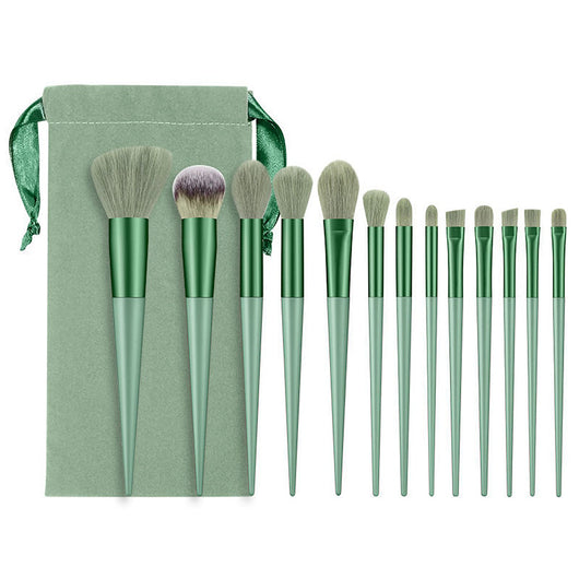 Set de 13 Brochas de Maquillaje Flor Púrpura con Cerdas Suaves - Image 5