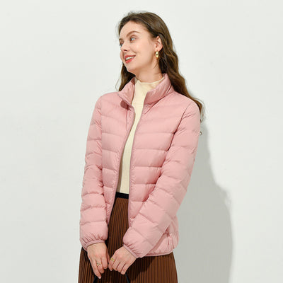 Chaqueta Acolchada Coreana de Cuello Alto para Mujer - Otoño e Invierno - Image 5