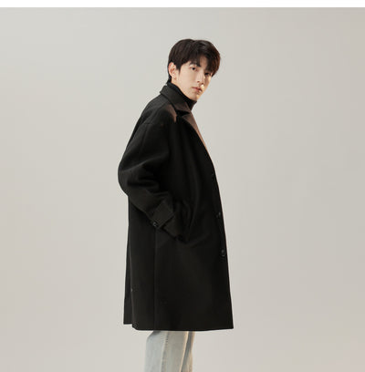 Abrigo de Lana Estilo Coreano Cuello Solapa Elegante - Image 18