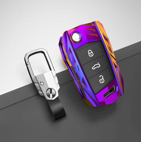 Juego de Fundas Protectoras para Llaves de Auto Estilo Mecha Metal - Image 2