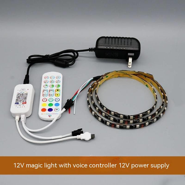 Tira LED Inteligente con Control por Voz y Efectos Rítmicos Sincronizados