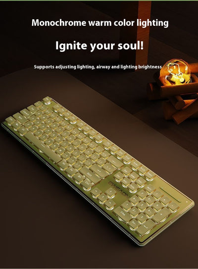 Kit Teclado y Ratón Inalámbrico Mecánico Bluetooth - Diseño Elegante para Oficina - Image 40