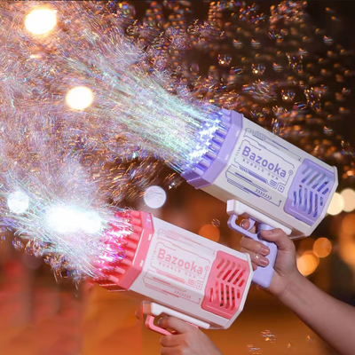 Pistola de Burbujas Automática 69 Agujeros con Luz LED - Juguete Infantil - Image 6