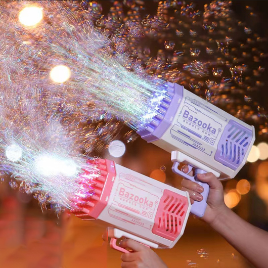 Pistola de Burbujas Automática 69 Agujeros con Luz LED - Juguete Infantil - Image 6