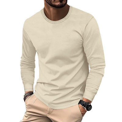 Polera Cuello Redondo Textura Waffle para Hombre - Image 26