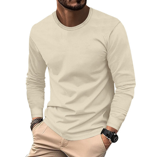Polera Cuello Redondo Textura Waffle para Hombre - Image 26
