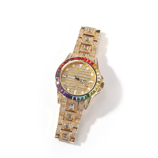 Reloj de Cuarzo Mariposa Diamante con Doble Botón - Image 6