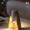 Luz Nocturna de Madera con Vela Derretible Estilo Japonés Regulable