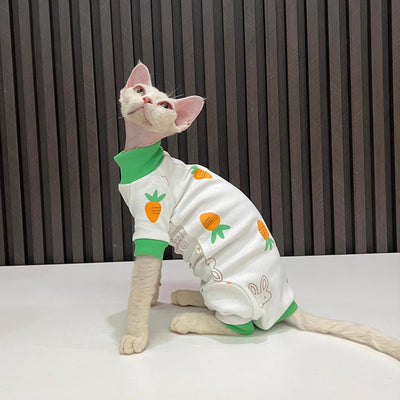 Ropa Térmica para Gatos Sin Pelo - Conjunto Completo Antiestático