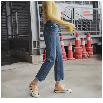Jeans Rectos Otoño Mujer - Estilo Moderno y Versátil - Image 3