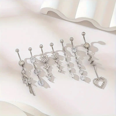 Piercing Ombligo con Dije de Borlas - Joya Femenina Elegante - Image 15