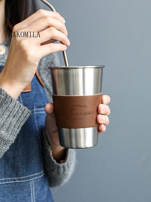Taza Térmica de Acero Inoxidable con Tapa - Aislante para Café en Movimiento - Image 3