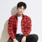 Camisa Casual de Cuadros para Hombre - Manga Larga