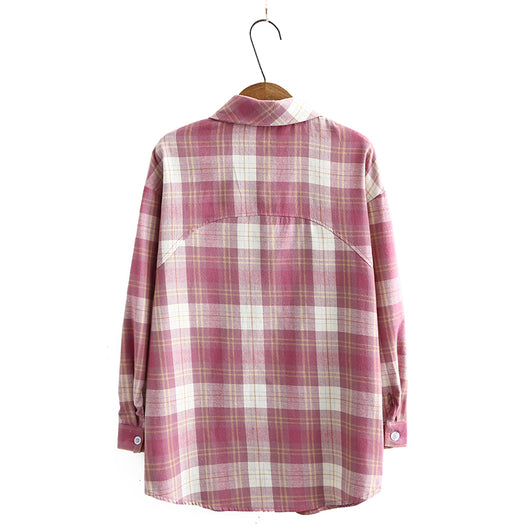Camisa de Cuadros Manga Larga Estilo Básico - Image 5