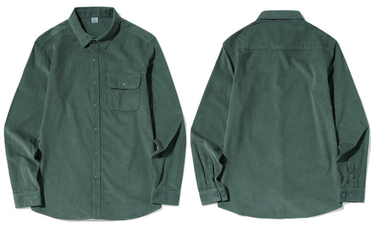 Camisa Casual de Pana para Hombre con Manga Larga - Image 10