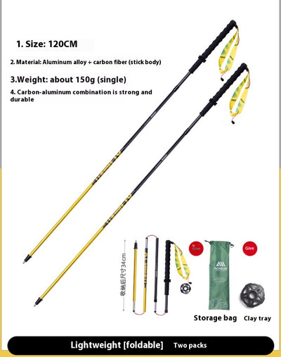 Bastón de Trekking Plegable en Fibra de Carbono - Image 12