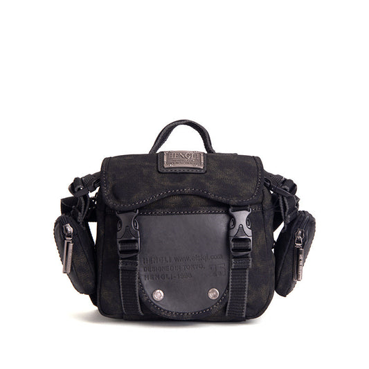 Bolsa Bandolera de Lona para Hombre - Maletín Retro Casual Crossbody