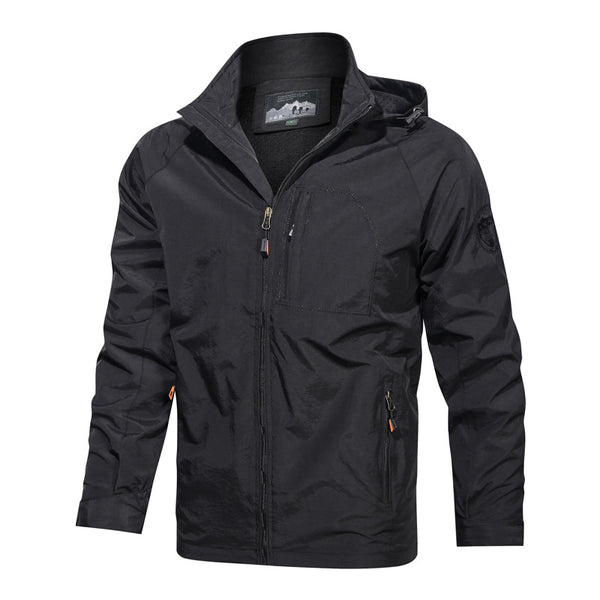 Chaqueta Impermeable para Montaña con Capucha - Talla Grande Hombre