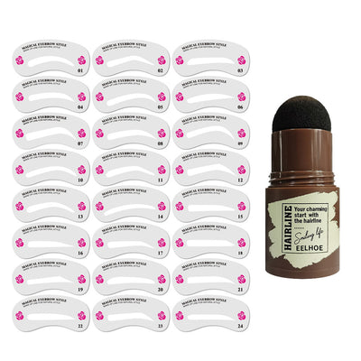 Set de Moldes para Cejas con Polvo de Maquillaje - Image 7