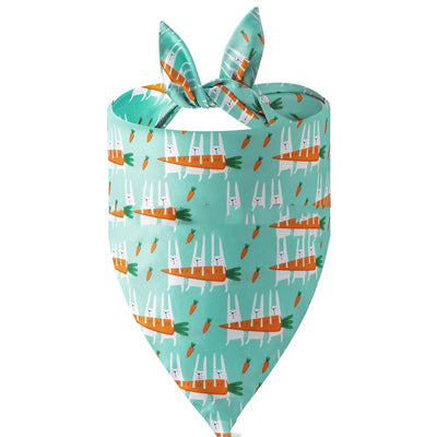 Pañuelo Triangular Absorbente para Mascotas - Diseño Conejito Pascua - Image 12