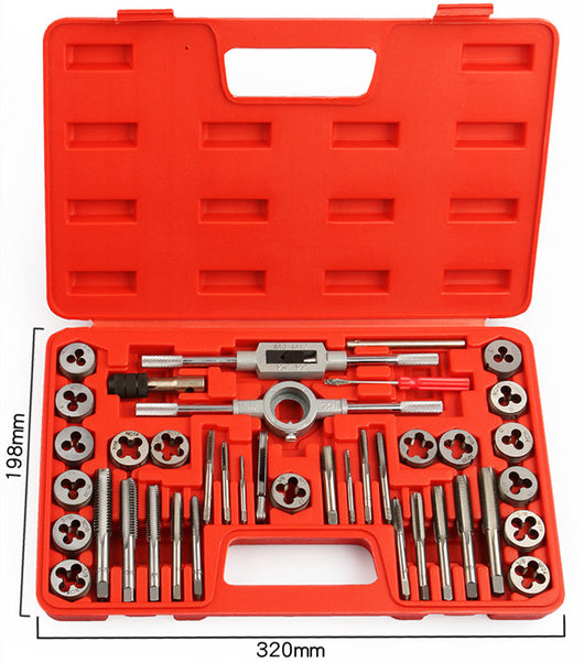 Juego de 40 Piezas de Machos y Cojinetes Métricos Profesionales - Image 5