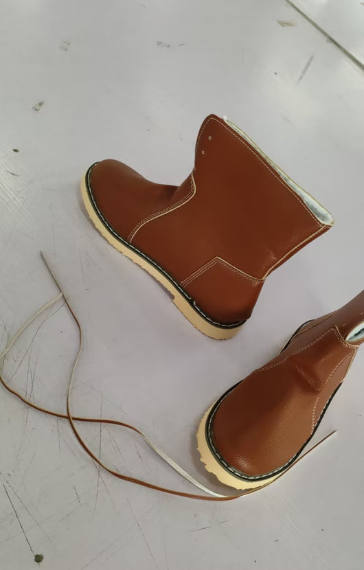 Botas de Invierno para Mujer con Forro de Felpa y Cordones - Image 12