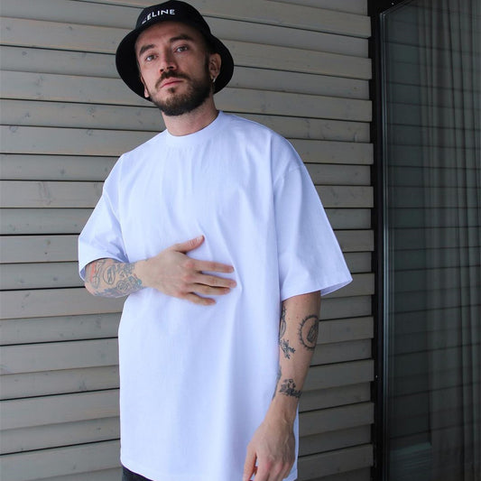 Camiseta Suelta Cuello Redondo Manga Corta Hip-hop Street