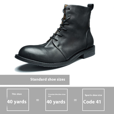 Botas Martin de Cuero Genuino Vintage Hechas a Mano - Image 6