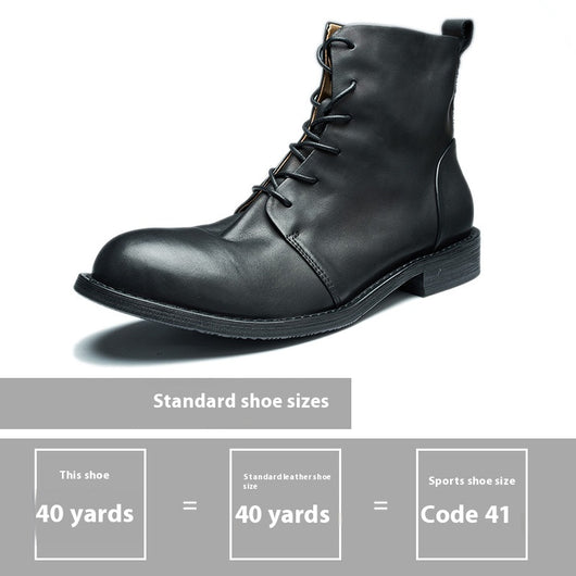 Botas Martin de Cuero Genuino Vintage Hechas a Mano - Image 6