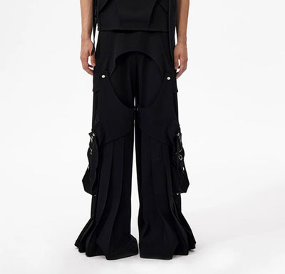 Chaleco Negro de Diseño Deconstruido en Poliéster - Image 19