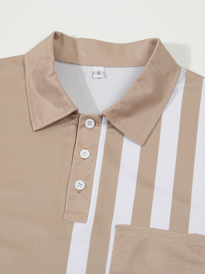 Polo Ejecutivo con Estampado a Rayas para Hombre - Image 11