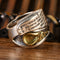 Anillo Retro de Plata 925 Negro para Hombre