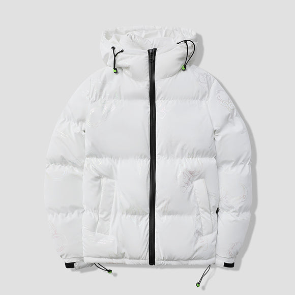Abrigo de Invierno Acolchado con Capucha para Hombre
