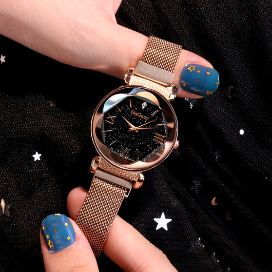 Reloj de Cuarzo para Dama con Malla Diamond Point, Diseño Simple y Elegante - Image 17