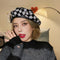 Boina de Terciopelo Retro - Gorro Artista Versátil y Cálido