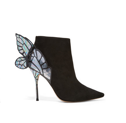 Botas Tacón Alto con Alas de Ángel y Lentejuelas 3D Mariposa - Image 2