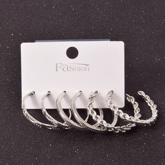 Set de Aretes Cuadrados en Aleación Metálica - Image 37