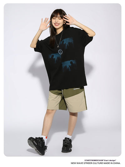 Playera Estampada Suelta para Parejas - Estilo Urbano - Image 18