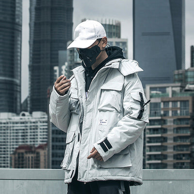Chaqueta de Invierno de Algodón para Hombre con Capucha Suelta - Image 2