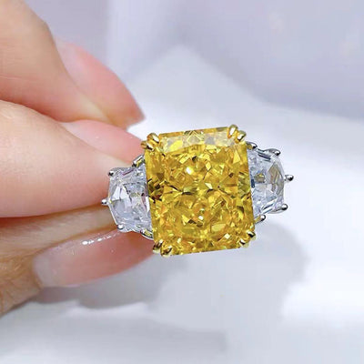 Anillo de Diamante Talla Hielo de Alto Carbono para Mujer - Image 11